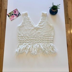 Line and Dot front knit tank